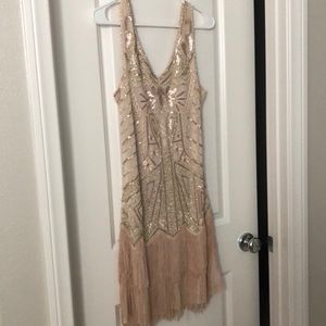 Beaded flapper dress